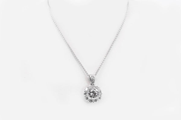  14 K-White-gold-Diamond pendant-2