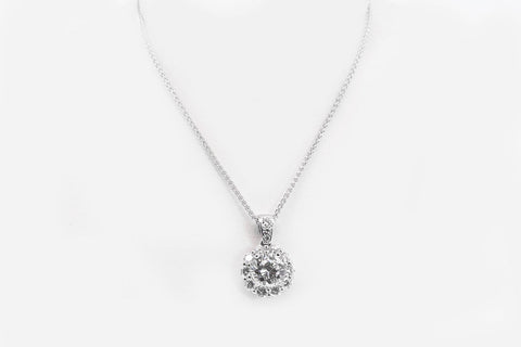  14 K-White-gold-Diamond pendant-2