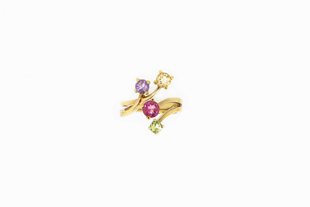 Bypass-Ring-With-Peridot- Garnet-Amethyst- Topaz-boston-ma