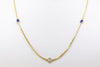 14 K YG Diamond and Sapphire by the yard chain Jewelry Store downtown boston