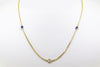 Diamonds and Sapphires By The Yard Chain