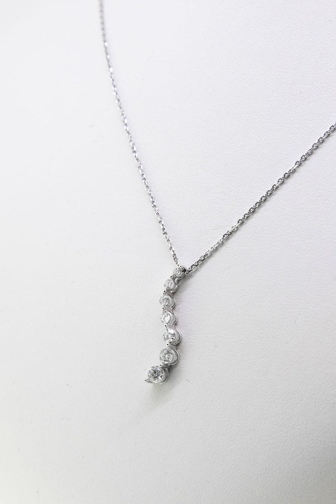 14 K WG Diamond pendant, GoldQuest Boston MA