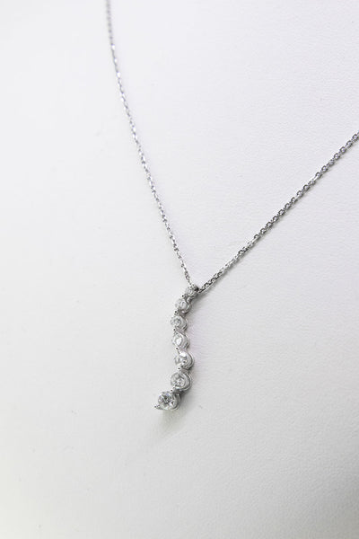 14 K WG Diamond pendant, GoldQuest Boston MA