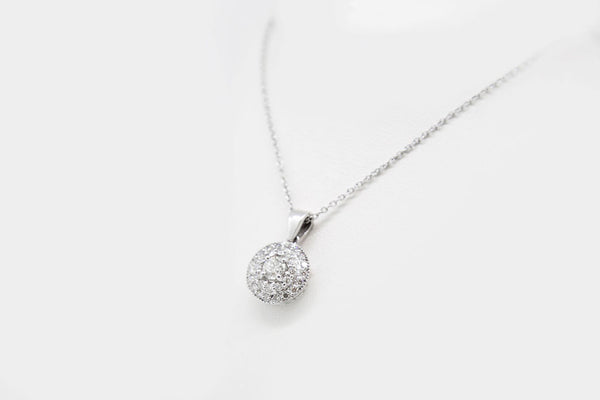 Double Halo Diamond Pendant