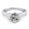 6 prong die struck fit solitaire engagement ring from GQJ Boston