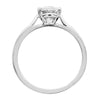 4 prong oval center solitaire engagement ring from GQJ Boston