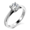 4 prong cathedral style solitaire engagement ring from GQJ Boston