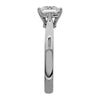 4 prong princess cut solitaire engagement ring from GQJ Boston