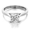 4 prong princess cut solitaire engagement ring from GQJ Boston
