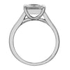 4 prong princess cut trellis solitaire engagement ring from GQJ Boston