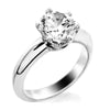6 prong basket fit solitaire engagement ring from GQJ Boston