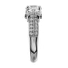 Antique vintage engagement ring with three stones from GQJ Boston
