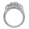 Antique vintage engagement ring with three stones from GQJ Boston
