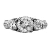 Antique vintage engagement ring with three stones from GQJ Boston