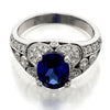 Antique ring with oval center stone from 0.70 ct engagement ring from GQJ Boston
