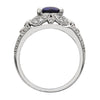 Antique ring with oval center stone from 0.70 ct engagement ring from GQJ Boston