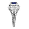 Antique ring with oval center stone engagement ring from GQJ Boston
