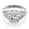 Antique ring with center stone engagement ring from GQJ Boston