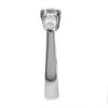 three stone with oval center and pear sides engagement ring from GQJ Boston