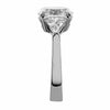 three stone with oval center and trilliant sides engagement ring from GQJ Boston