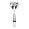 three stone oval shaped engagement ring from GQJ Boston