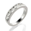 GoldQuest Jewelers in Boston channel set wedding band with round stones