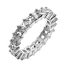 GoldQuest Jewelers in Boston princess cut eternity wedding band