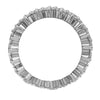 GoldQuest Jewelers in Boston 2 rows shared prong set eternity wedding band