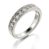 GoldQuest Jewelers in Boston Four Diamond bead pave set wedding band