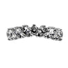 GoldQuest Jewelers in Boston 7 diamond prong set curved wedding band