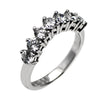 GoldQuest Jewelers in Boston 7 diamond prong set curved wedding band