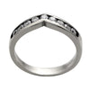GoldQuest Jewelers in Boston channel set curved wedding band