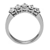 GoldQuest Jewelers in Boston shared prong set curved wedding band