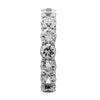 Eternity wedding band with shared prong from GoldQuestJewelers jewelry store in Boston