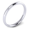 GoldQuest Jewelers in Boston classic platinum 2mm wedding band