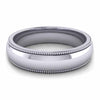 GoldQuest Jewelers in Boston classic platinum 5 mm wedding band with milgrain