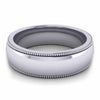 GoldQuest Jewelers in Boston classic platinum 6 mm wedding band with milgrain
