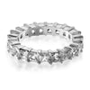 GoldQuest Jewelers in Boston princess cut eternity wedding band