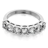 GoldQuest Jewelers in Boston shared prong 7 Diamond stone wedding band