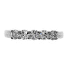GoldQuest Jewelers in Boston shared prong 5 diamond stone wedding band