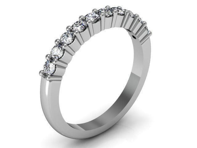 GoldQuest Jewelers in Boston Diamond shared prong set wedding band