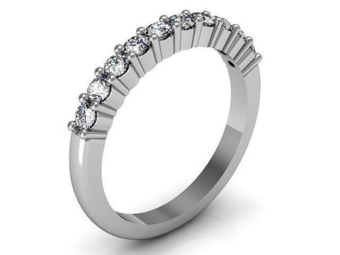 GoldQuest Jewelers in Boston Diamond shared prong set wedding band