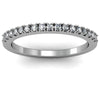 GoldQuest Jewelers in Boston split prong half way diamond wedding band