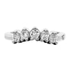 GoldQuest Jewelers in Boston three prong set curved matching wedding band