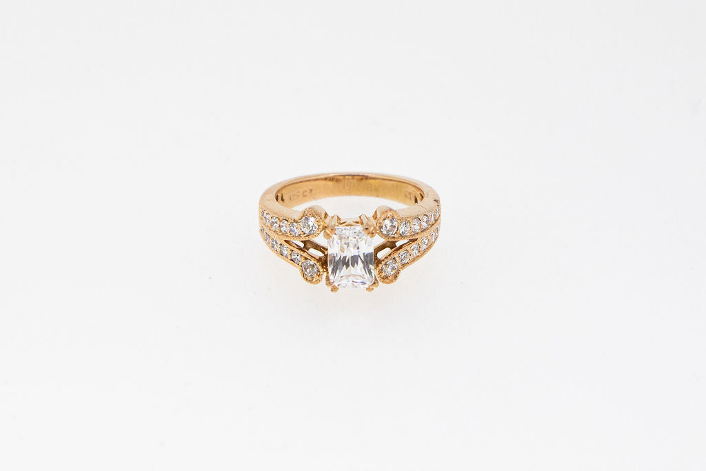 Split Shank Vintage Look Ring