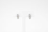 Three Rows Pave Set Earrings