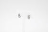 Three Row Pave Set Earrings