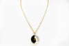 Black Onyx And Mother Of Pearl Pendant