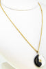 Black Onyx And Mother Of Pearl Pendant