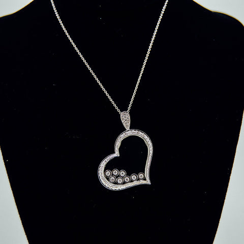 Diamond heart necklace from GoldQuestJewelers jewelry store near Boston MA
